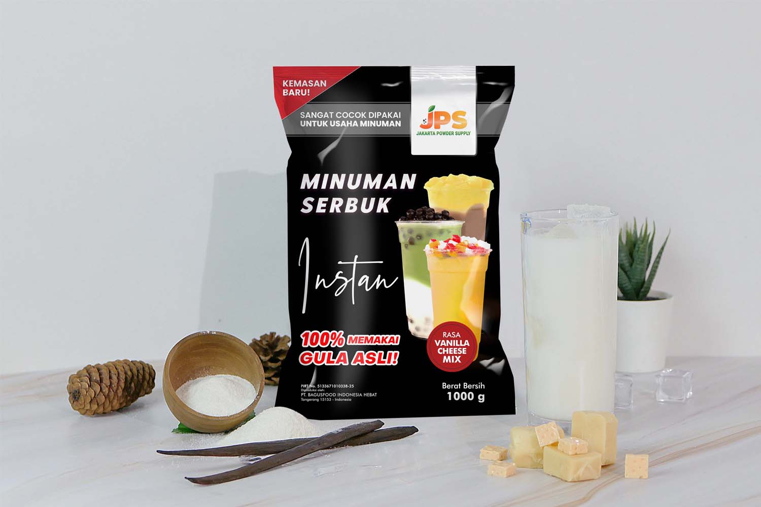Bubuk Minuman Vanilla Cheese Mix JPS