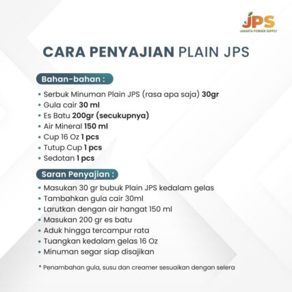 cara penyajian JPS
