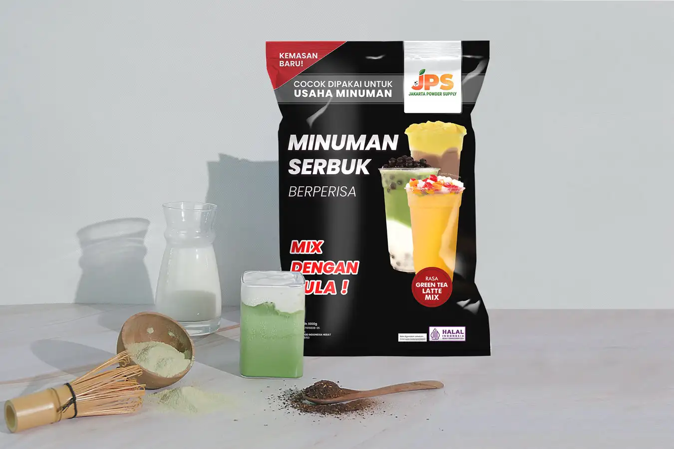 Bubuk Minuman Green Tea Latte Mix Bubuk Minuman Green Tea Latte Mix