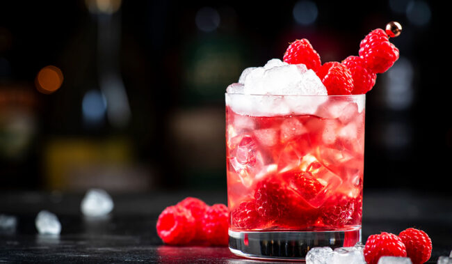 bubuk minuman rasa raspberry