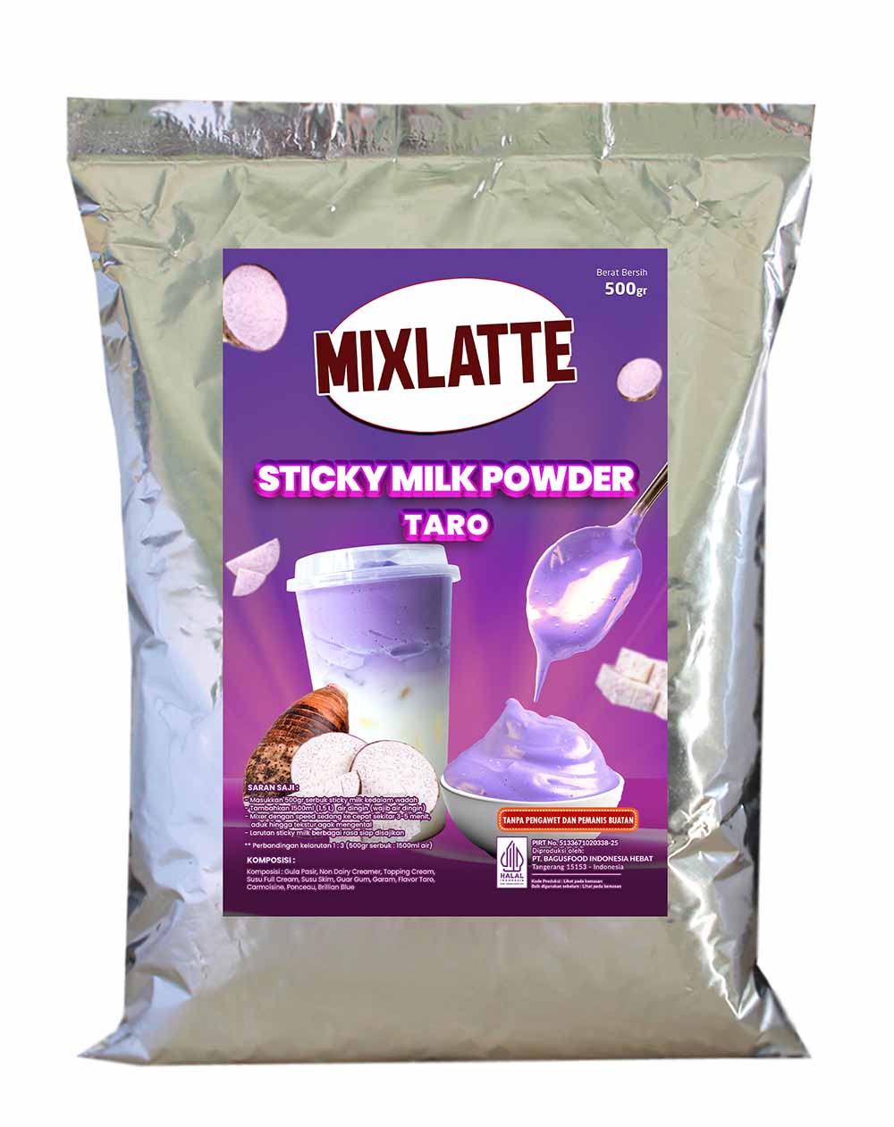 bubuk sticky milk taro bubuk sticky milk taro