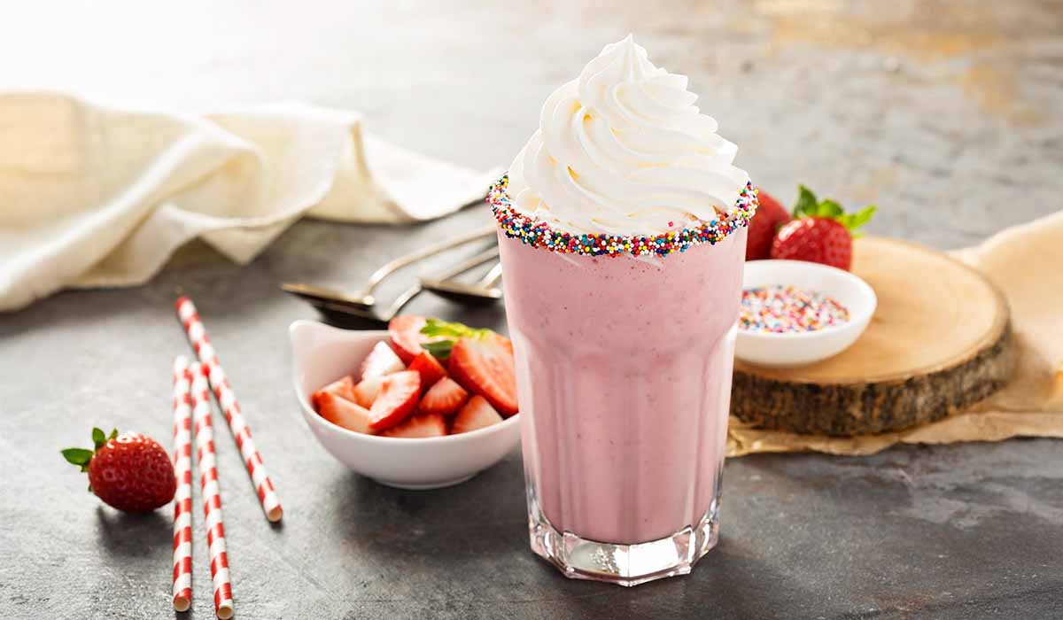 strawberry milkshake