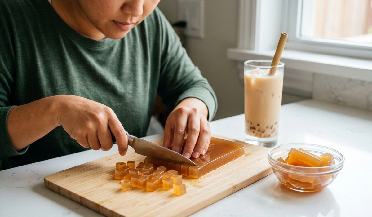 jelly topping minuman