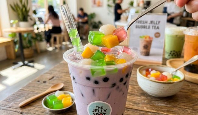 jelly topping minuman