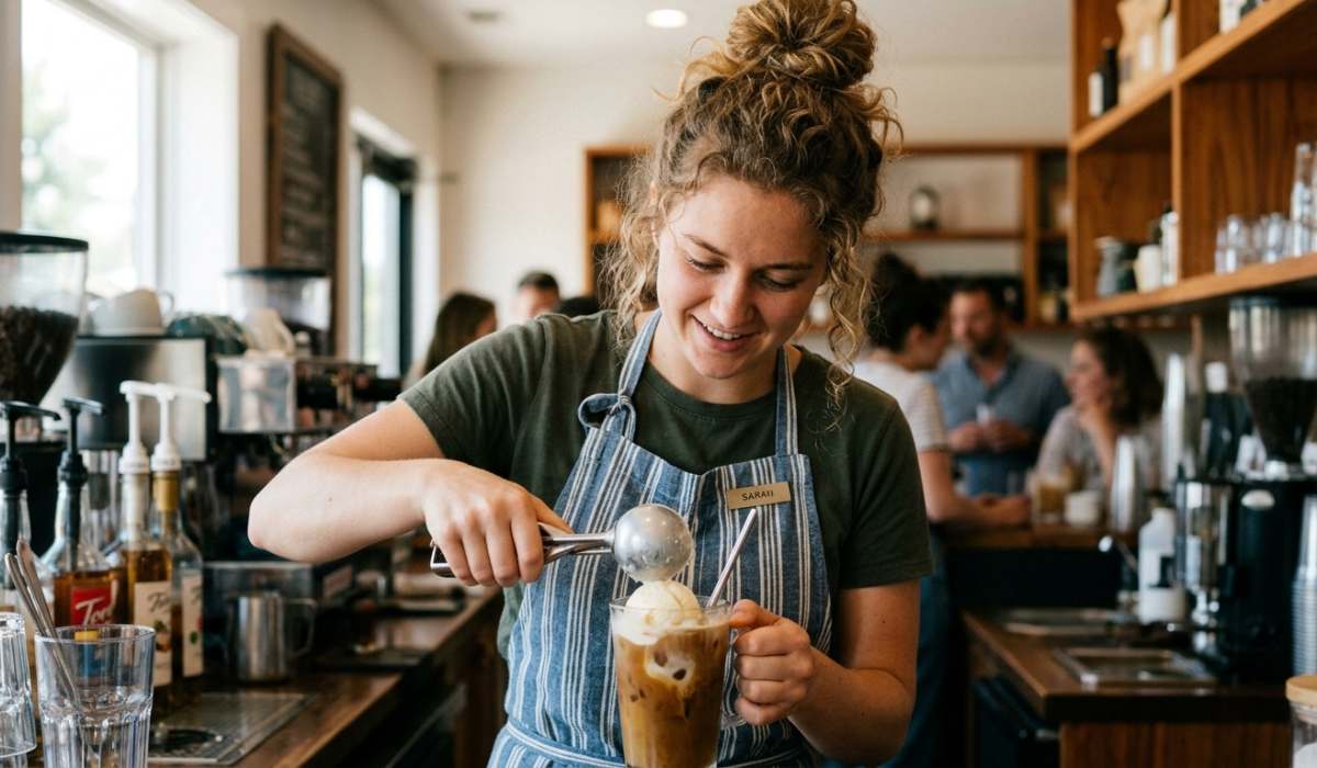 minuman topping es krim