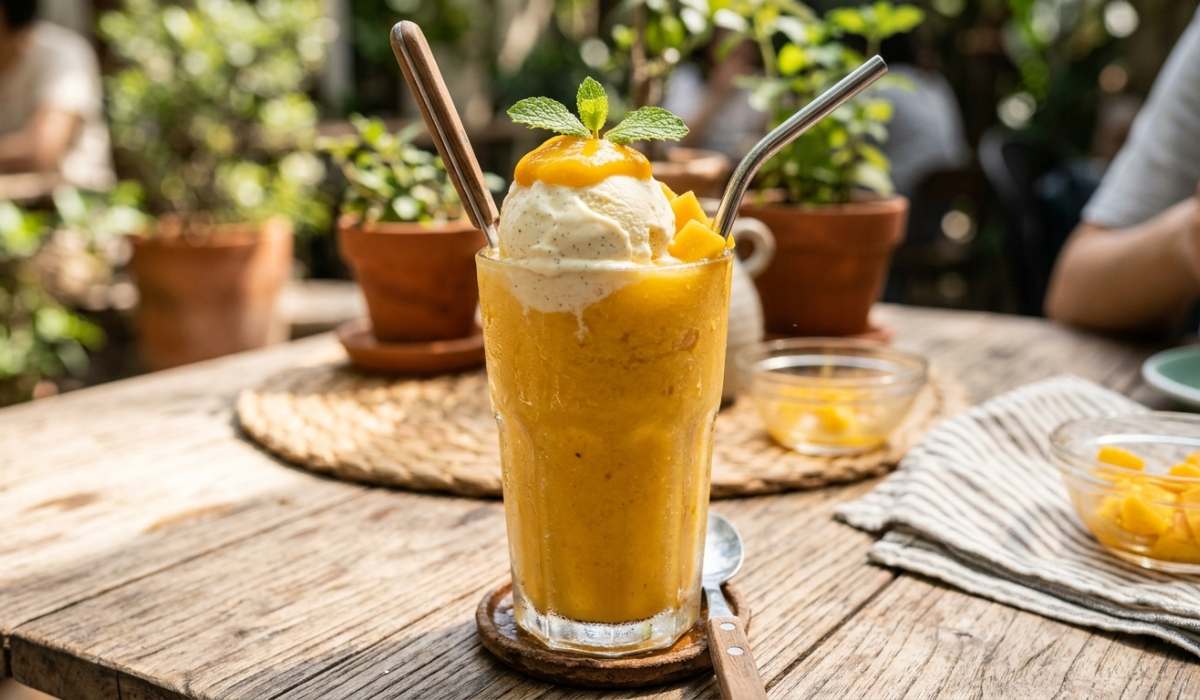 minuman topping es krim