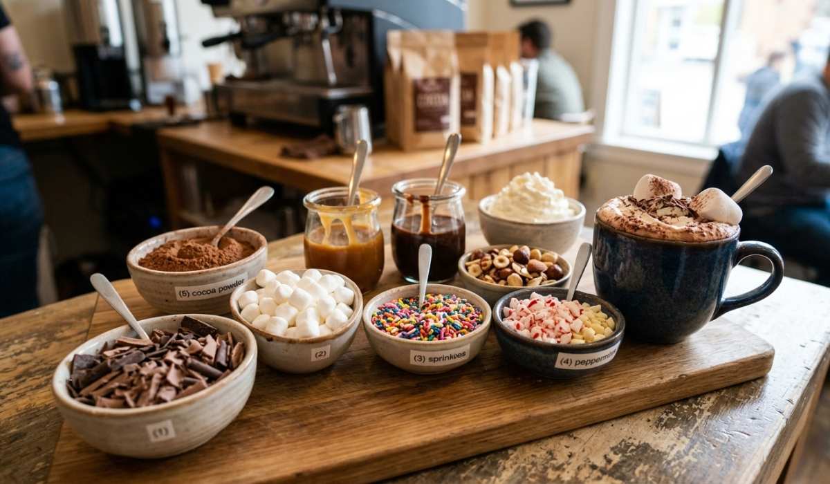 topping minuman coklat