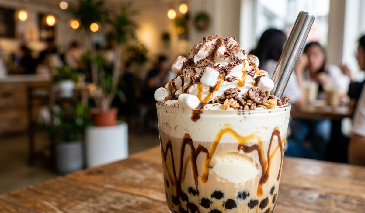 topping minuman coklat