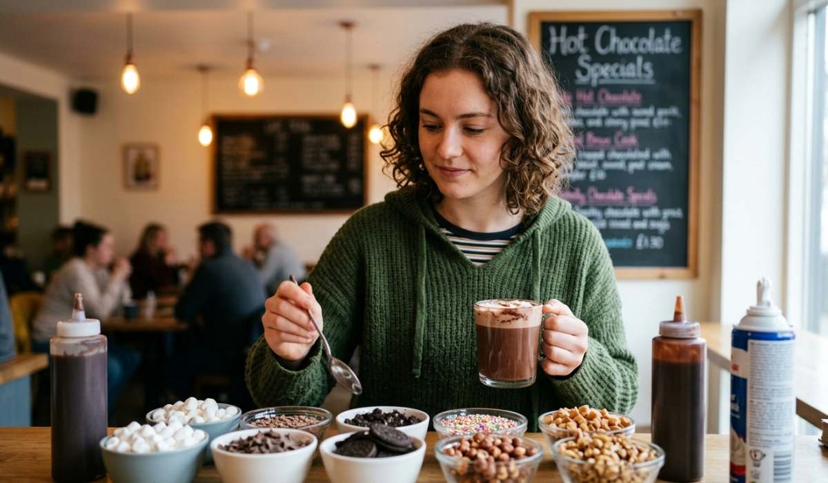 topping minuman coklat