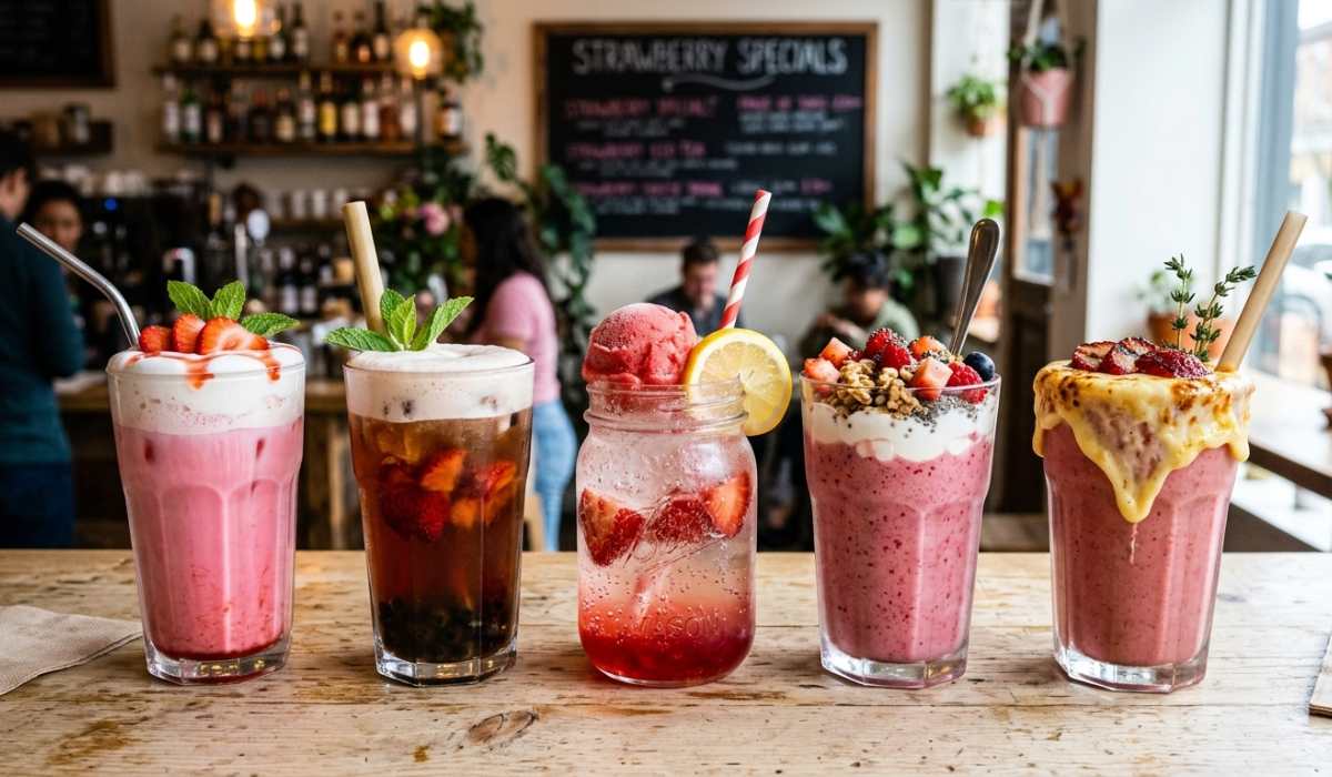 minuman rasa strawberry