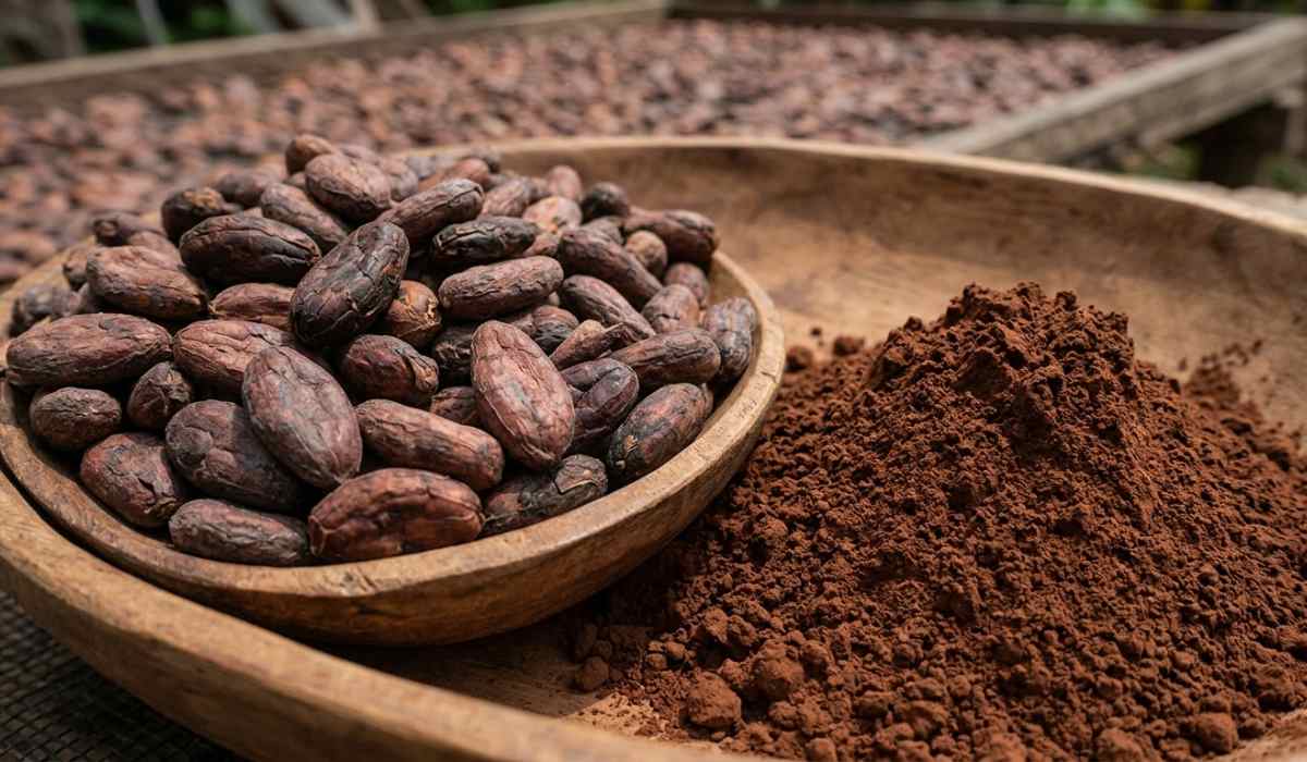 pure cocoa powder