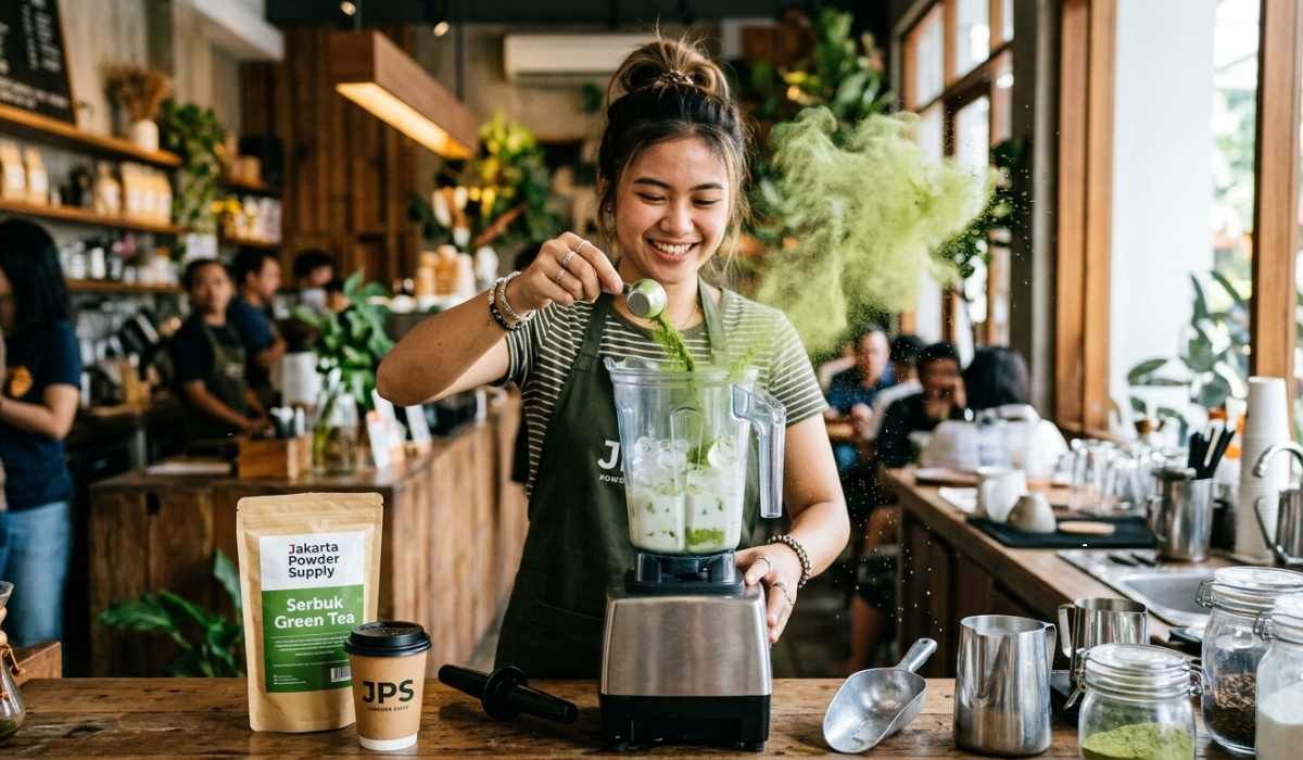 serbuk green tea