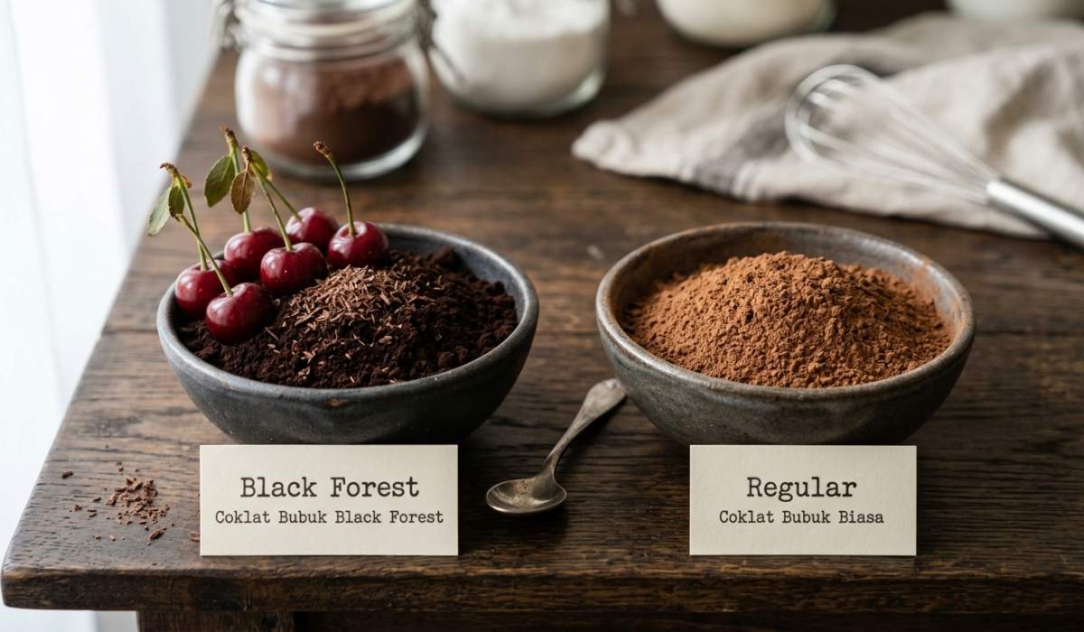coklat bubuk black forest