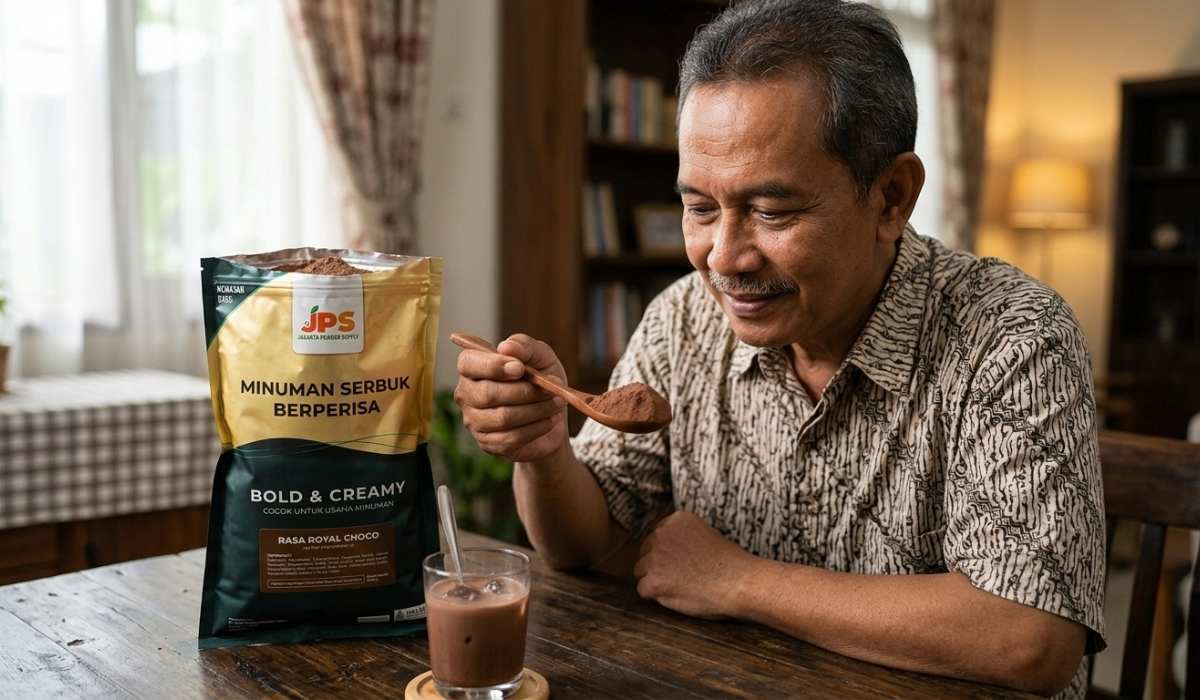 bubuk minuman plain