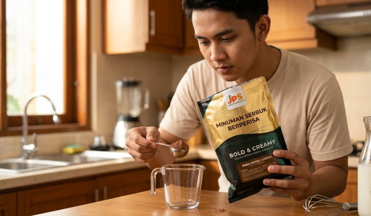bubuk minuman plain