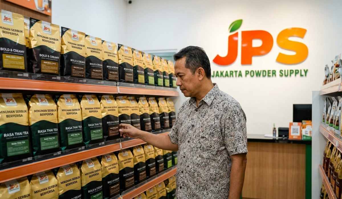 bubuk minuman plain