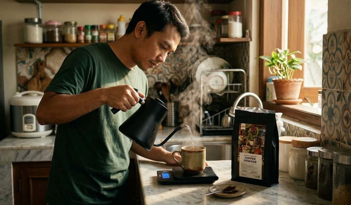 bubuk kopi instan